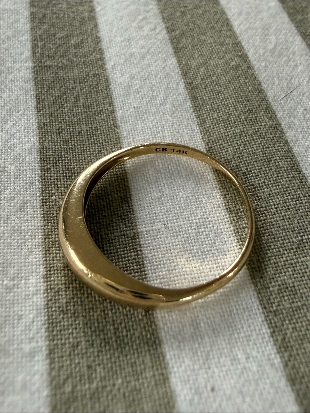 Catbird Petite Coupe Gold Dome Ring - Picture 4 of 8